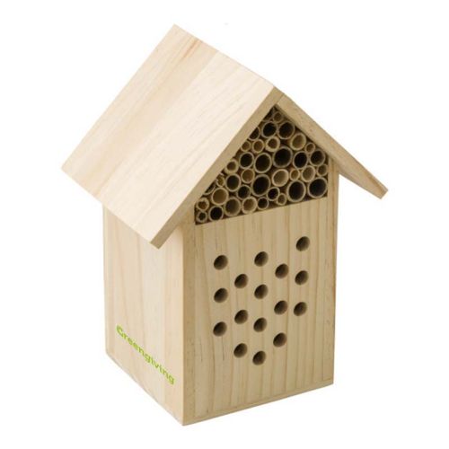Bijenhuisje van hout - Afbeelding 1
